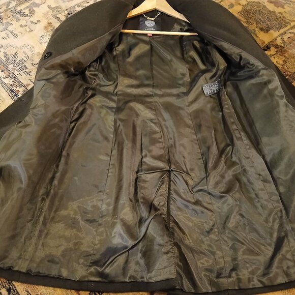 VIINCE CAMUTO Dark Green Double-Breasted Peacoat- EUC - Picture 9 of 10
